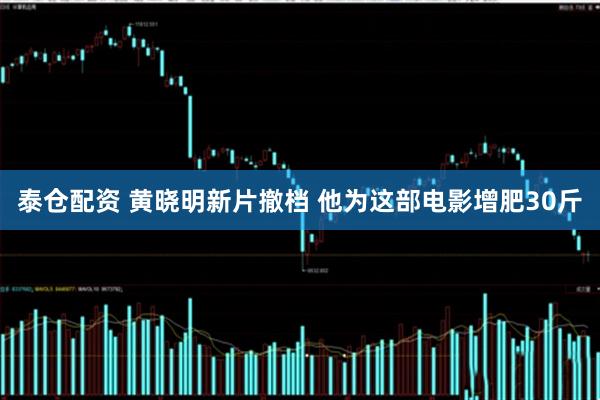 泰仓配资 黄晓明新片撤档 他为这部电影增肥30斤