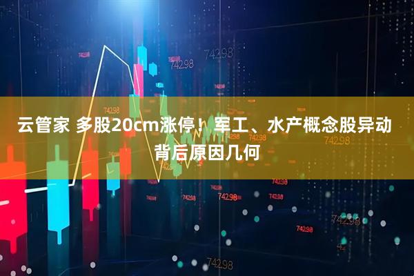 云管家 多股20cm涨停！军工、水产概念股异动 背后原因几何