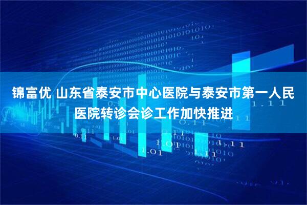 锦富优 山东省泰安市中心医院与泰安市第一人民医院转诊会诊工作加快推进