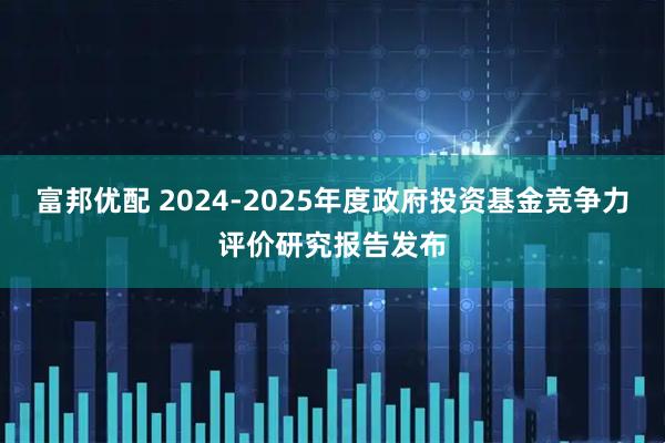 富邦优配 2024-2025年度政府投资基金竞争力评价研究报告发布