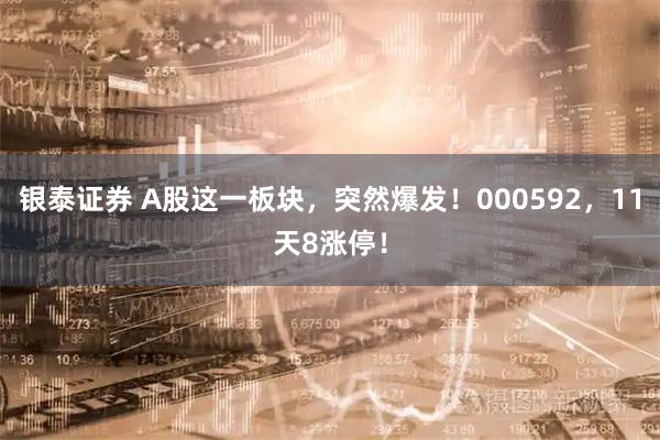 银泰证券 A股这一板块，突然爆发！000592，11天8涨停！